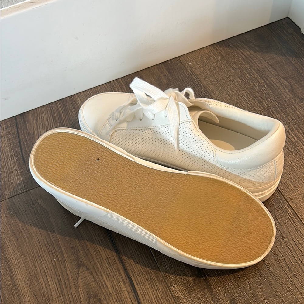 Women's White Sneakers - Picture 2 of 2